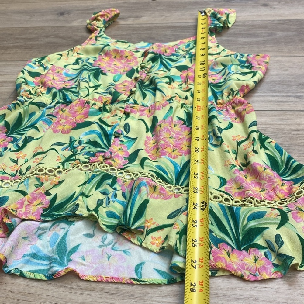 Farm Rio‎ Floral Ruffle Tank Top - Picture 15 of 16